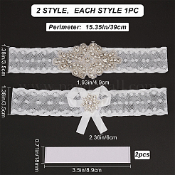 Кружевные эластичные подвязки невесты OCOR-WH0020-05
