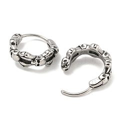 Серьги-кольца из хирургической нержавеющей стали 316 EJEW-D096-12AS-18