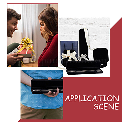 Бархат ожерелье коробки CON-FG0001-06