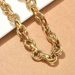 Текстурированные цепочки из двух звеньев из нержавеющей стали 304&nbsp;NJEW-S453-02G-C