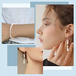 2 нить бусин из натуральных пресноводных ракушек BSHE-NB0001-17