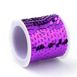 Umweltfreundliche Paillettenperlen aus Kunststoff&nbsp;PVC-Q092-6mm-12