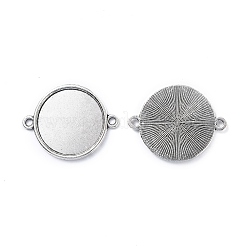 Сеттинги разъем сплава кабошон тибетском стиле&nbsp;LS-TIBE-M022-11AS