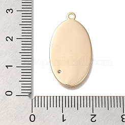Pendentifs avec zircon cubiques à micro-pavés en laiton&nbsp;KK-U038-05G-04