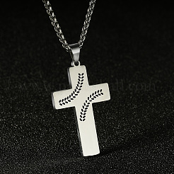 201 подвеска в виде креста из нержавеющей стали с эмалью&nbsp;FS-WG40B0E-02