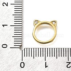 Латунная оправа из бусинок из прозрачного кубического циркония с микропаве KK-S508-34G