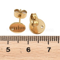 Accesorios para pendientes de acero inoxidable 304 con revestimiento iónico (IP)&nbsp;STAS-P198-25-8mm-G