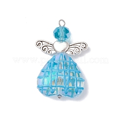 6шт 6 цвета подвески из гальванического стекла PALLOY-TA00307