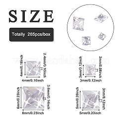 Кабошоны кубического циркония 265шт. ZIRC-YS0001-01
