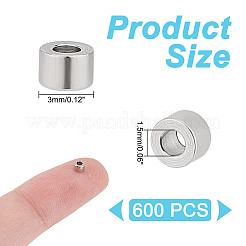 600 шт. распорные бусины для колонн из нержавеющей стали 304&nbsp;STAS-AR0002-32