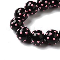 Выпечка окрашенные стеклянные бусины пряди LAMP-K037-10