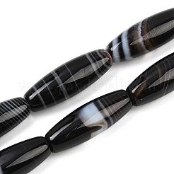 Натуральные полосатые агатовые / полосатые агатовые бусинки G-S280-10F