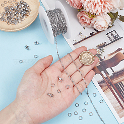 Наборы для изготовления цепочек из нержавеющей стали 304&nbsp;DIY-GO0002-45