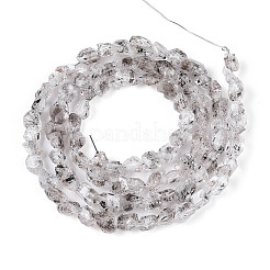 Нити натуральных алмазных бусин херкимер&nbsp;G-T144-B08-01