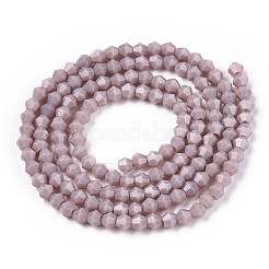 Непрозрачный сплошной цвет имитация нефрита стеклянные бусины пряди EGLA-A039-P2mm-D13