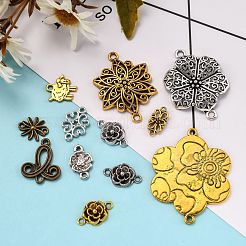 Соединители из сплава в тибетском стиле&nbsp;TIBE-MSMC008-05