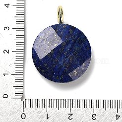 Граненые подвески из окрашенного натурального лазурита&nbsp;G-A287-02G-04