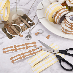 6 рулон 2 цвета штанги бумаги самоклеящиеся пустые наклейки DIY-FG0004-27