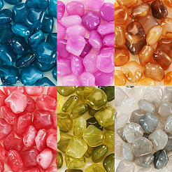 180шт 6 цвета прозрачные акриловые бусины&nbsp;OACR-TA0002-66