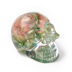 Perle di teschio di fluorite naturale&nbsp;G-P490-02