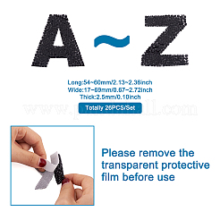 Нашивки со стразами в виде алфавита&nbsp;FW-TAC0001-01E