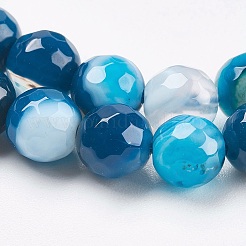 Натуральные полосатые агатовые / полосатые агатовые бусинки&nbsp;G-P364-18-6mm