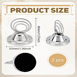 2шт держатель для визитных карточек из сплава&nbsp;AJEW-LP0003-22P