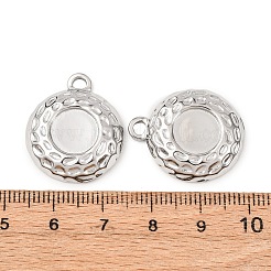 Оправы для подвесок из нержавеющей стали 304 в виде кабошонов STAS-I358-01P