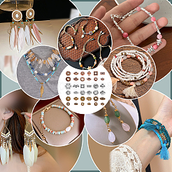 540шт 18 стиля сплава распорные бусины&nbsp;FIND-ME0001-48