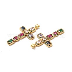 Подвески из экологически чистой латуни с микропаве из кубического циркония&nbsp;KK-A177-05G