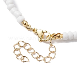 Синтетические бирюзовые ожерелья NJEW-JN04773-02