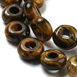 Природных тигровый глаз бисер нитей G-P536-A12-01