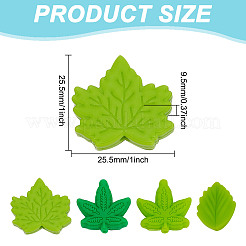 24шт 4 стиля силиконовые бусины&nbsp;SIL-GO0001-36