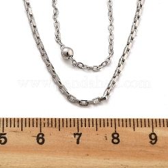 Латунные двухслойные ожерелья&nbsp;NJEW-D302-54P