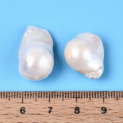 Натуральные культивированные пресноводные бусины из жемчуга Кеши в стиле барокко&nbsp;LS-PEAR-N012-J21-02