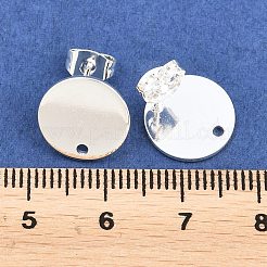 Ionenplattierung (IP) 304 Edelstahl Ohrstecker Zubehörse&nbsp;STAS-G178-01S-12mm