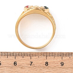 Кольца для пальцев из нержавеющей стали 304 с широким ободком&nbsp;RJEW-F201-05G