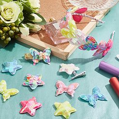 72 шт. 18 аксессуара для украшения из ткани и пайеток&nbsp;DIY-AR0002-23