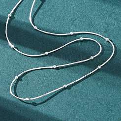 2.5 mm Messingkugel-Schlangenkette für Damen und Herren&nbsp;KK-P302-03S