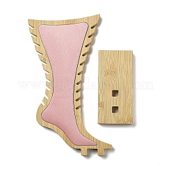 Стойка для хранения украшений из бамбука в форме ступни ODIS-G018-01D