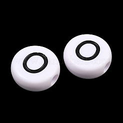 Perles européennes en acrylique opaque&nbsp;AC-CBA3BDD-01O