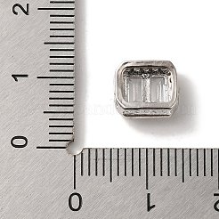 Стойка покрытие латунь микропаве прозрачный кубический цирконий прямоугольные многожильные звенья&nbsp;KK-A229-24P