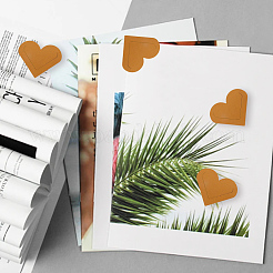 10 шт. защитные уголки для сердец из искусственной кожи&nbsp;AJEW-CL0001-17A