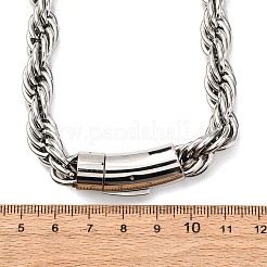 Ожерелья из цепочек из нержавеющей стали 304 толщиной 10 мм&nbsp;NJEW-C099-07A-P