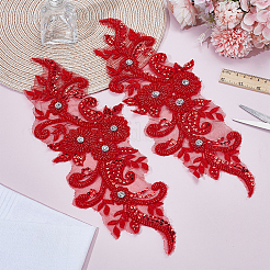 Ткань вышивать нитками приклеивать/пришивать заплатки&nbsp;PATC-WH0023-22