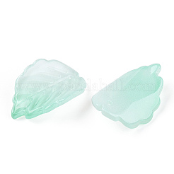 Запекание расписных прозрачных стеклянных бусин-лепестков&nbsp;DGLA-N004-05