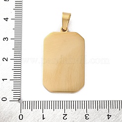 Placcatura ionica (ip) ciondoli in acciaio inossidabile smaltato 304&nbsp;STAS-Q003-01G-021