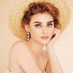 16 шт. 4 стиля латунных сережек-гвоздиков&nbsp;KK-AR0003-71