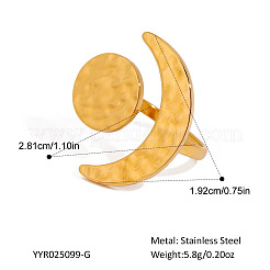 Регулируемые открытые манжеты из нержавеющей стали для женщин&nbsp;JA9237-1