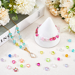 880шт 24 стиля экологически чистые прозрачные акриловые бусины&nbsp;TACR-SP0001-23